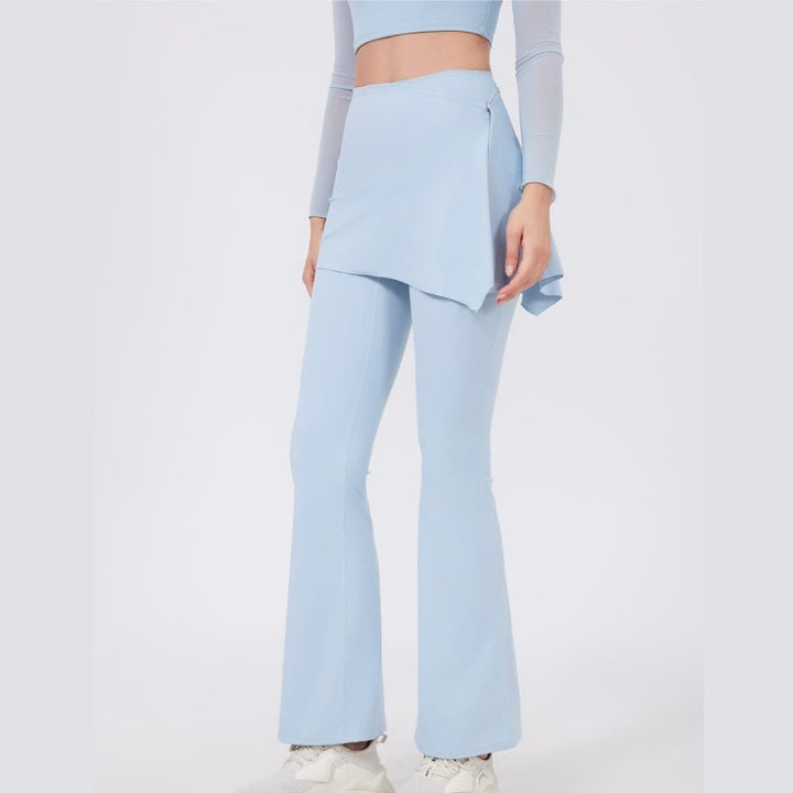 Olivenorma Wide Leg Flare Leggings 2Pcs Hip Cover Up And Yoga Pants Set - image 7