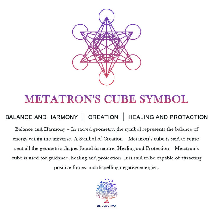 Olivenorma Metatron's Cube Double-Sided Printed Geometric V-Neck T-Shirt  - image 9