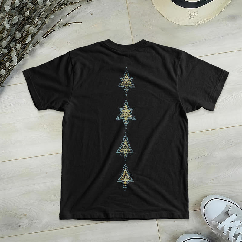 Olivenorma Metatro's Cube Symbol Sacred Geometry Healing Tee V-Neck Spiritual T-Shirt - image 12