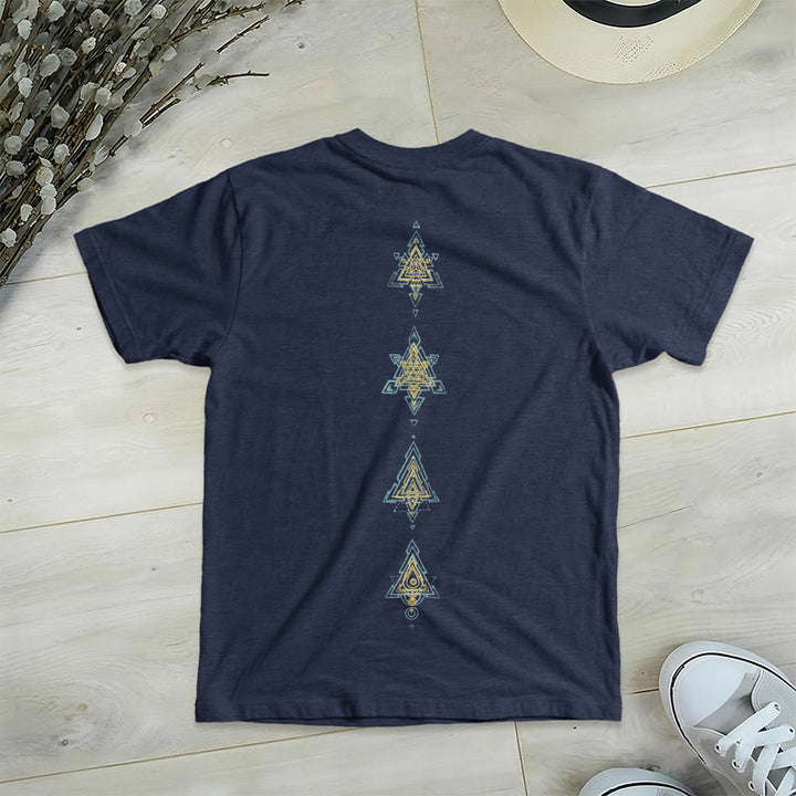 Olivenorma Metatro's Cube Symbol Sacred Geometry Healing Tee V-Neck Spiritual T-Shirt - image 22