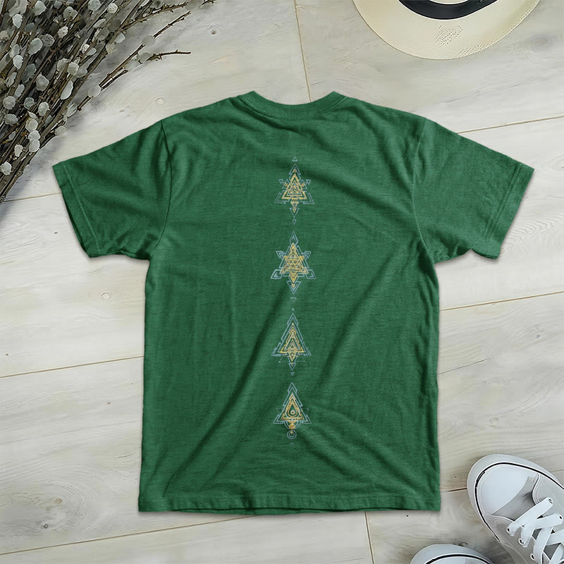 Olivenorma Metatro's Cube Symbol Sacred Geometry Healing Tee V-Neck Spiritual T-Shirt - image 26