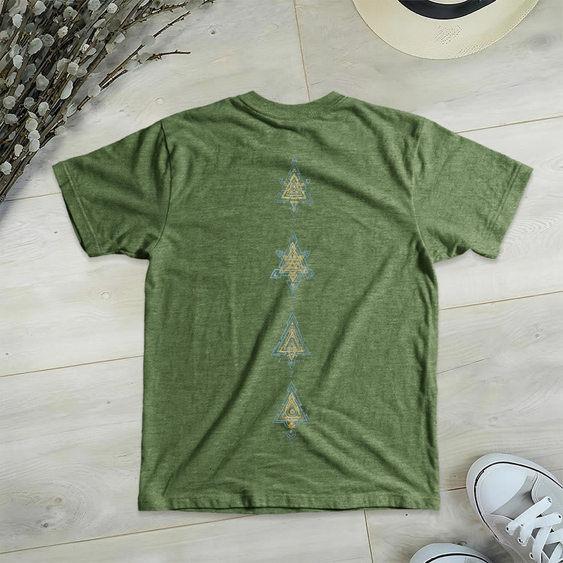 Olivenorma Metatro's Cube Symbol Sacred Geometry Healing Tee V-Neck Spiritual T-Shirt - image 28