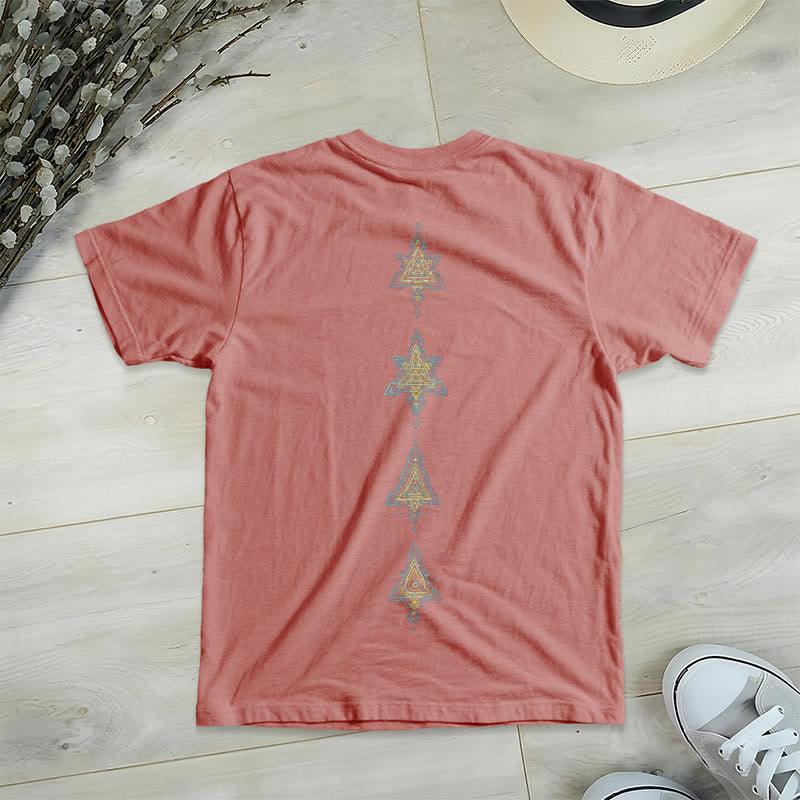Olivenorma Metatro's Cube Symbol Sacred Geometry Healing Tee V-Neck Spiritual T-Shirt - image 30