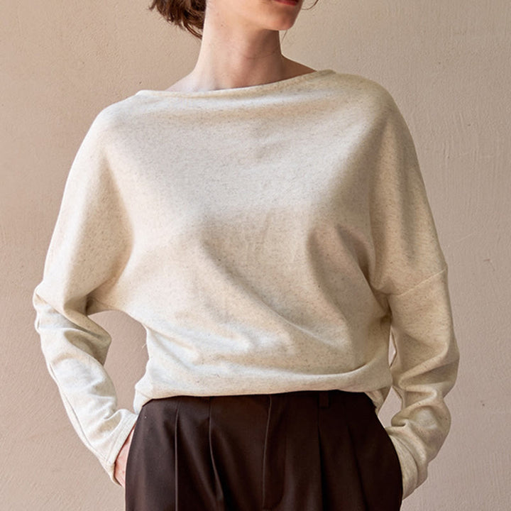 Olivenorma Designed Long Sleeve Cotton Linen Blouses Regular Fit Tops Sweatshirt - image 5