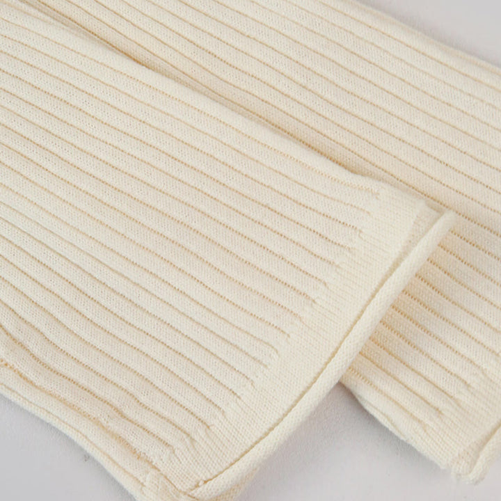 Olivenorma Long Sleeve Blouses Shirt Ribbed Knit Slits Top Women Sweatshirt - image 13