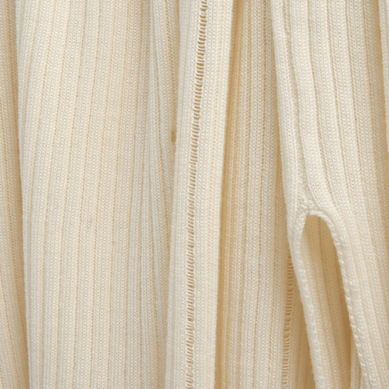 Olivenorma Long Sleeve Blouses Shirt Ribbed Knit Slits Top Women Sweatshirt - image 14