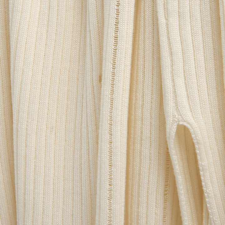 Olivenorma Long Sleeve Blouses Shirt Ribbed Knit Slits Top Women Sweatshirt - image 14