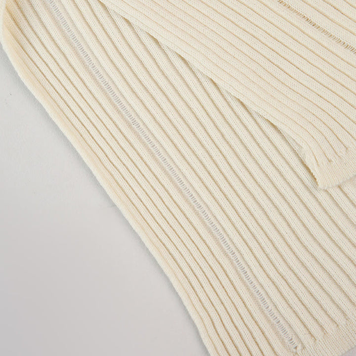 Olivenorma Long Sleeve Blouses Shirt Ribbed Knit Slits Top Women Sweatshirt - image 12