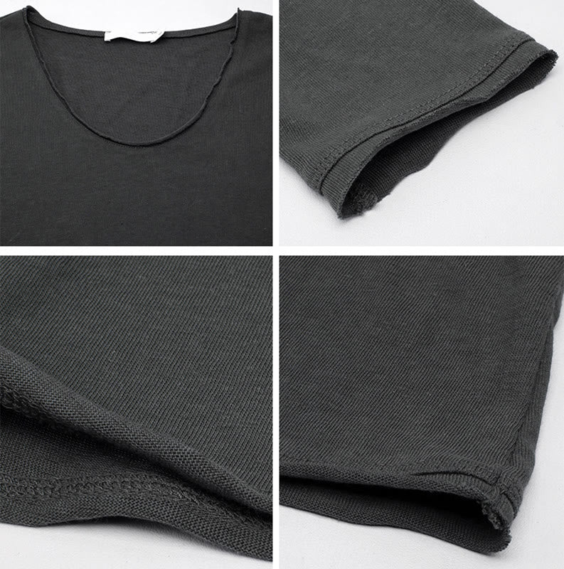 Olivenorma Solid Color U-shaped Collared Rolled Long-Sleeve Top Women Sweatshirt - image 13