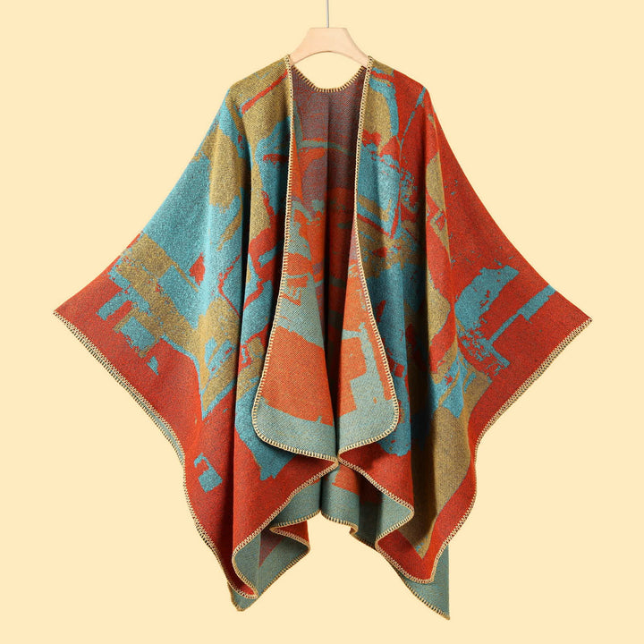 Olivenorma Boho Patchwork Open Front Shawl Cardigan - image 5