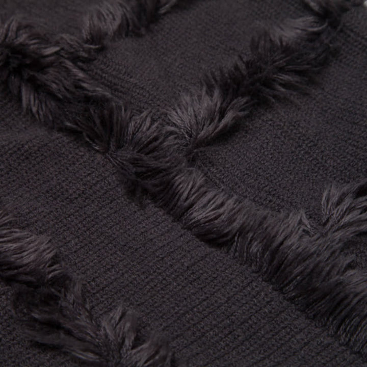 Olivenorma Solid Color Fringe Wrap Hat Cardigan Shawl - image 20