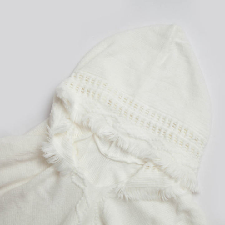 Olivenorma Fuzzy Ivory Acrylic Cardigan Shawl - image 21