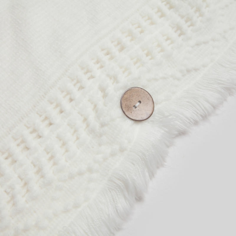 Olivenorma Fuzzy Ivory Acrylic Cardigan Shawl - image 22