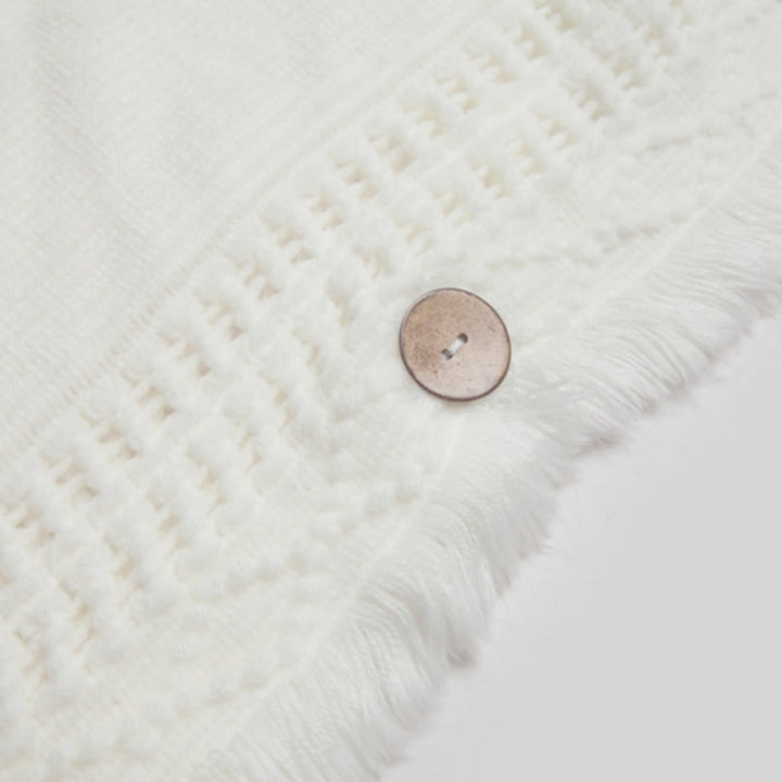 Olivenorma Fuzzy Ivory Acrylic Cardigan Shawl - image 22