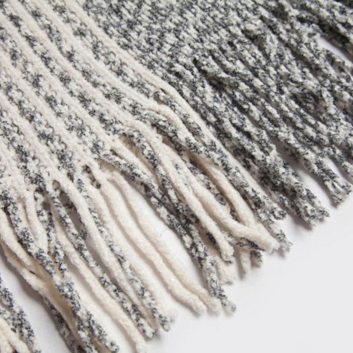 Olivenorma Striped Knit Pullover Shawl - image 20