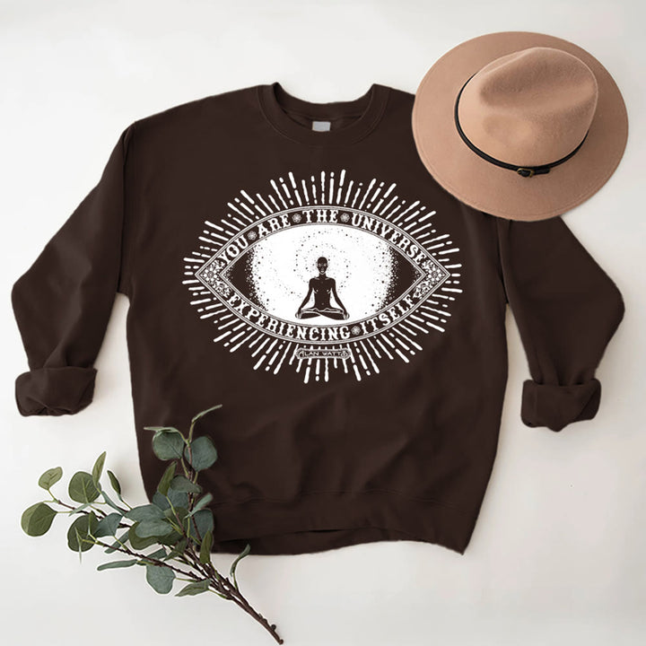 Olivenorma YOU ARE THE UNIVERSE... Motto Inspiritual Fleece Sweatshirt - image 10