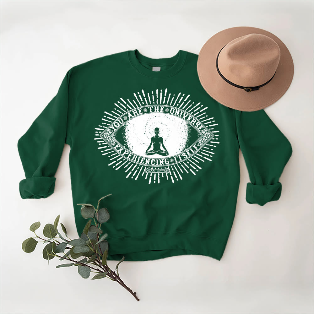 Olivenorma YOU ARE THE UNIVERSE... Motto Inspiritual Fleece Sweatshirt - image 14