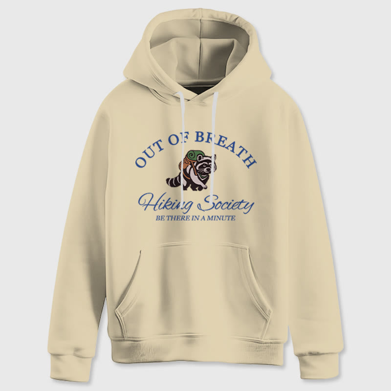 Olivenorma OUT OF BREATH Raccoon Healing Sweaters Unisex Fleece Tops Loose Fits Hoodies - image 11