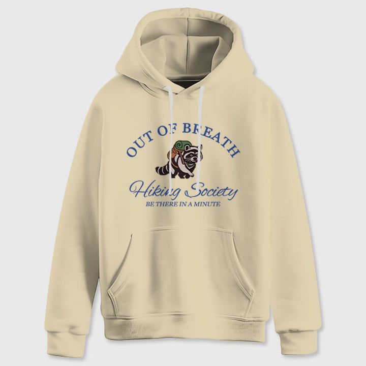 Olivenorma OUT OF BREATH Raccoon Healing Sweaters Unisex Fleece Tops Loose Fits Hoodies - image 11