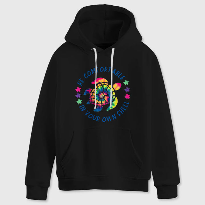Olivenorma "BE COMFORTABLE IN YOUR OUR SHELL" Sea turtle Spiritual Hooded Sweaters Fleece Hoodies - image 5