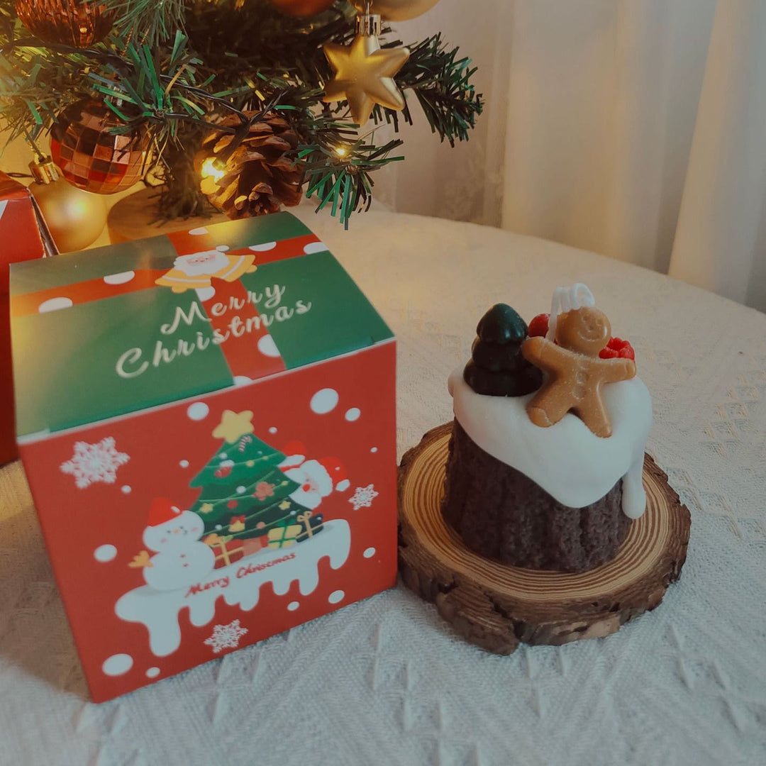 Olivenorma Christmas Cake Cookie Model Candle