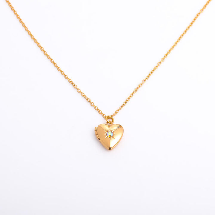 Olivenorma "Shine in My Heart"-Birthstone Heart Album Gift Card  Necklace - image 36