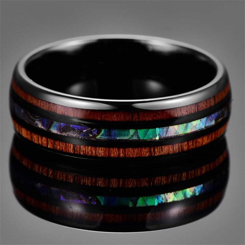 FREE Today: Koa Wood and Abalone Shell Tungsten Ring - image 14