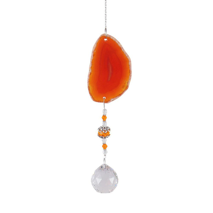 Olivenorma Handmade Hanging Pendant Sun Crystal Wind Chime