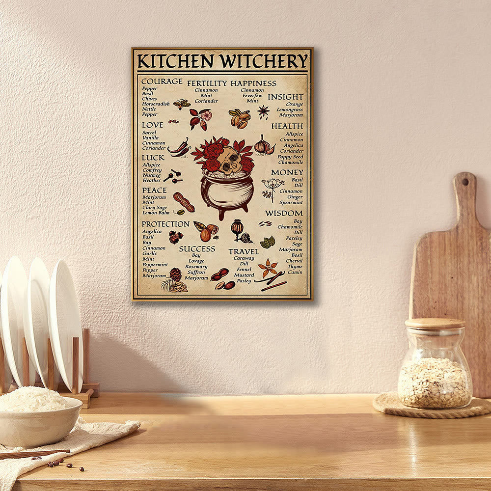 Olivenorma Magic Witch Halloween Kitchen Dining Wall Poster