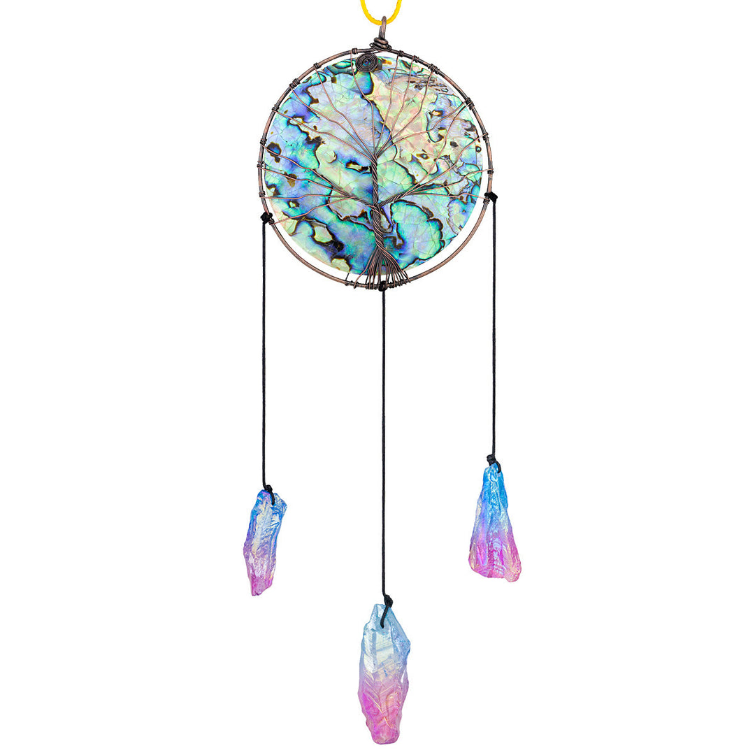 Olivenorma Abalone Shell Tree Of Life Hanging Ornament