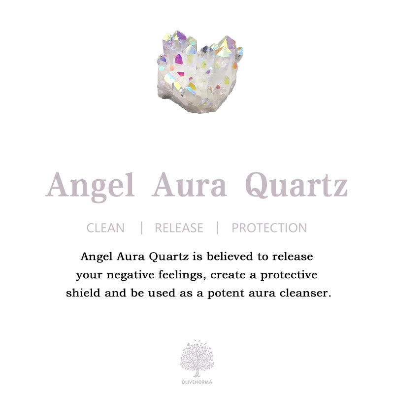 Olivenorma Angel Aura Quartz 6Pieces Lotus Wind Chime