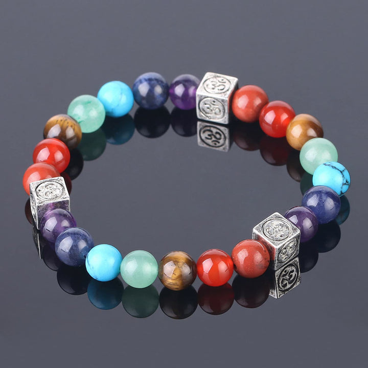 Olivenorma Multicolor Beaded 7 Chakra Yoga Bracelet