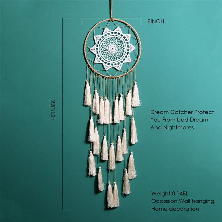 Olivenorma Braided Lace Tassel Pendant Dream Catcher - image 14