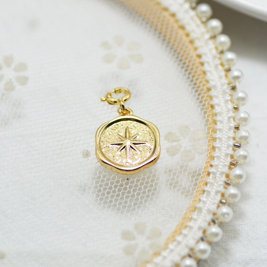 Olivenorma Geometric Round Or Water Drop Crystal Gold Pendant Necklace - Irregular Round & Octagonal Star - Necklace #4 - image 30