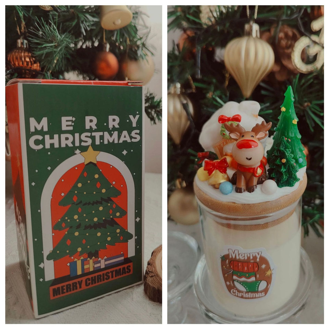 Olivenorma Christmas Santa Decor Candle