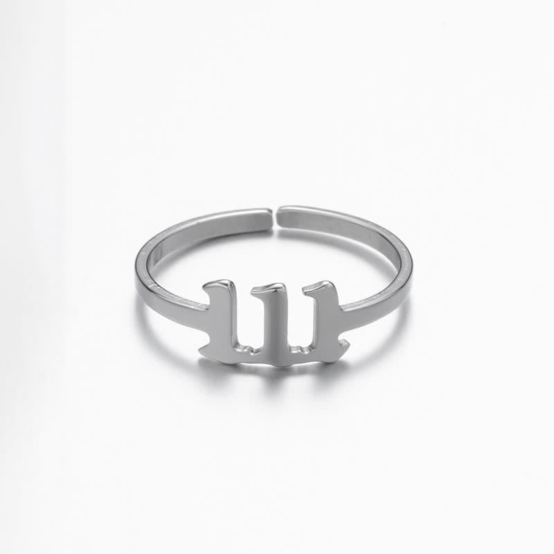 Angel Number Minimalist Lucky Ring