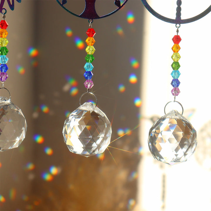 Olivenorma Clear Crystal Hanging Chakra Beads Wind Chime Suncatcher - image 43