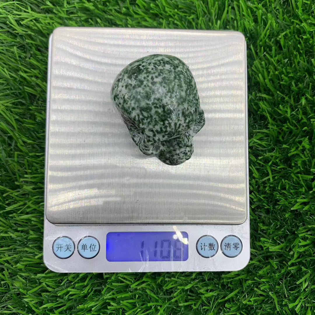Olivenorma 5cm Carved Natural Crystal Skull Gemstone Decoration - image 35