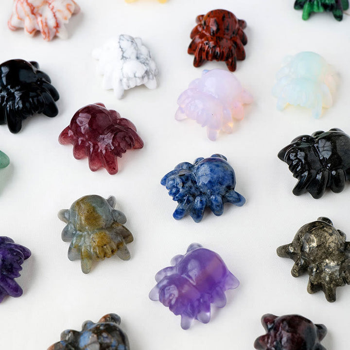 Olivenorma Natural Crystal Spider Carving Gemstone Decoration - image 38