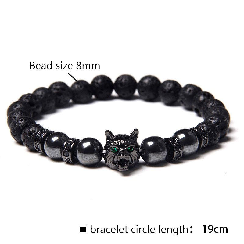 Olivenorma Obsidian Wolf Bracelet - image 2