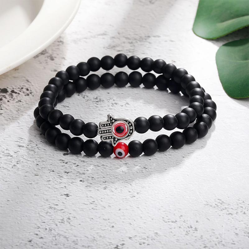 (Clearance 30% OFF / CODE: OFF30) -  Olivenorma Evil Eye With Hamsa Protection Bracelet