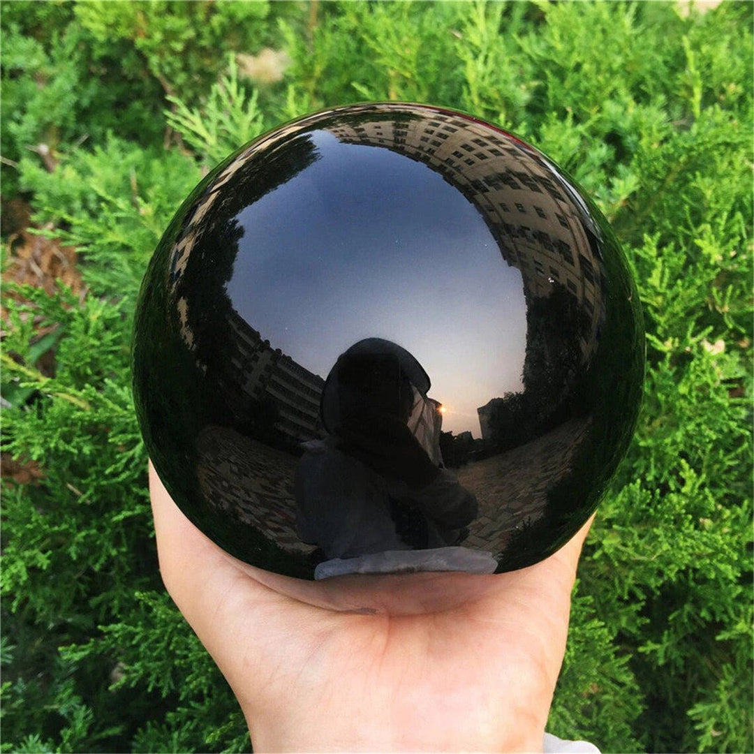 Olivenorma Obsidian Crystal Sphere Decoration