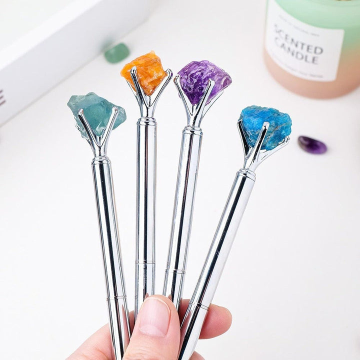 Olivenorma Raw Stone Manifestation Pen Gemstone Decoration - image 28