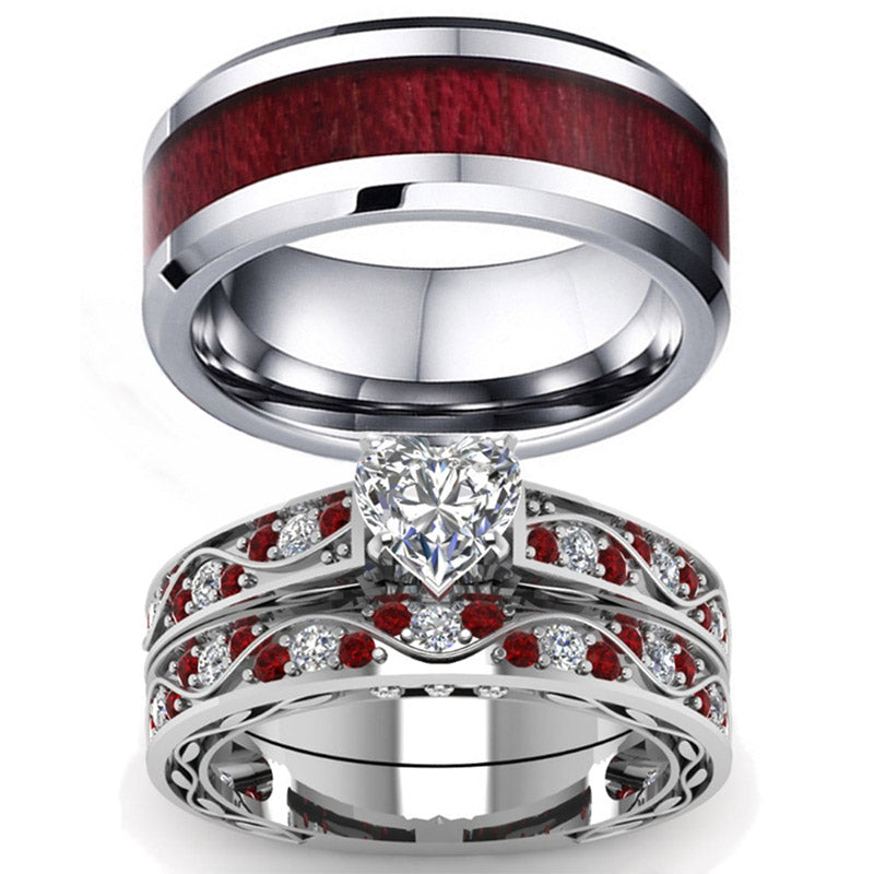 (Clearance 30% OFF / CODE: OFF30) Olivenorma For Noble Love Couple Rings