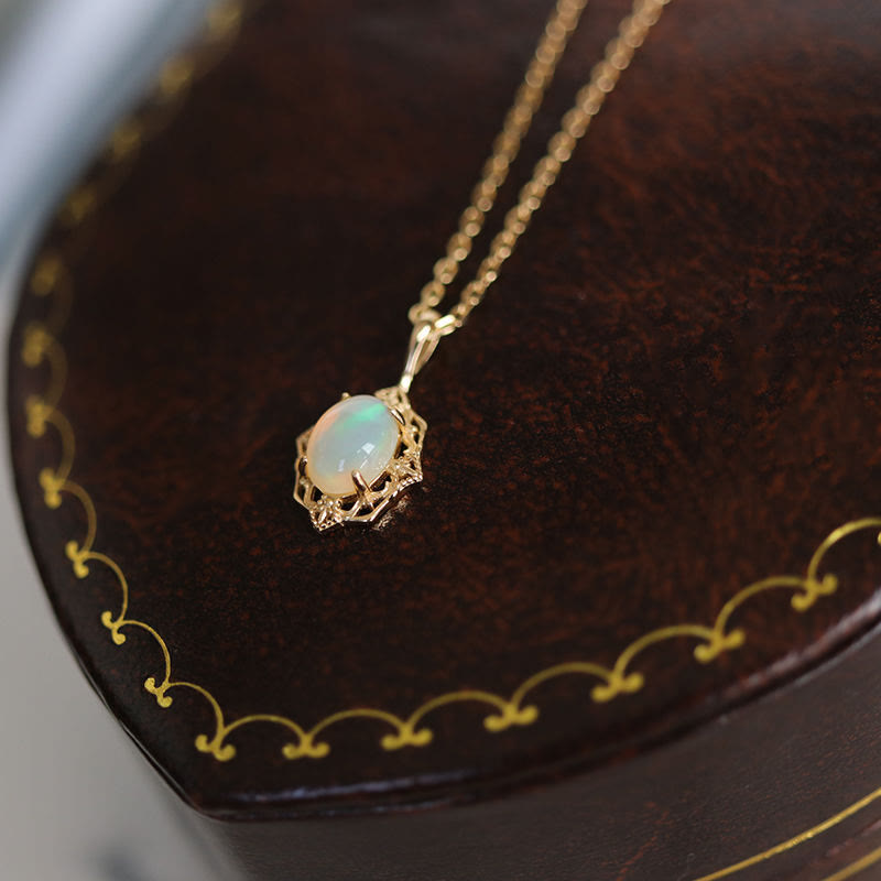 Olivenorma Vintage Style Copper Lace Adjustable Necklace