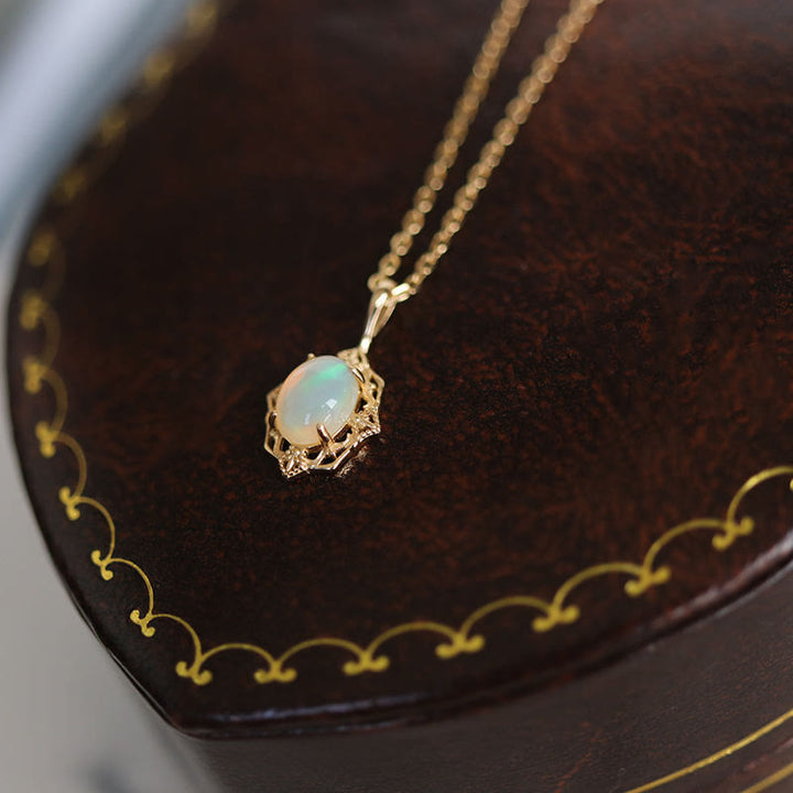 Olivenorma Vintage Style Copper Lace Adjustable Necklace