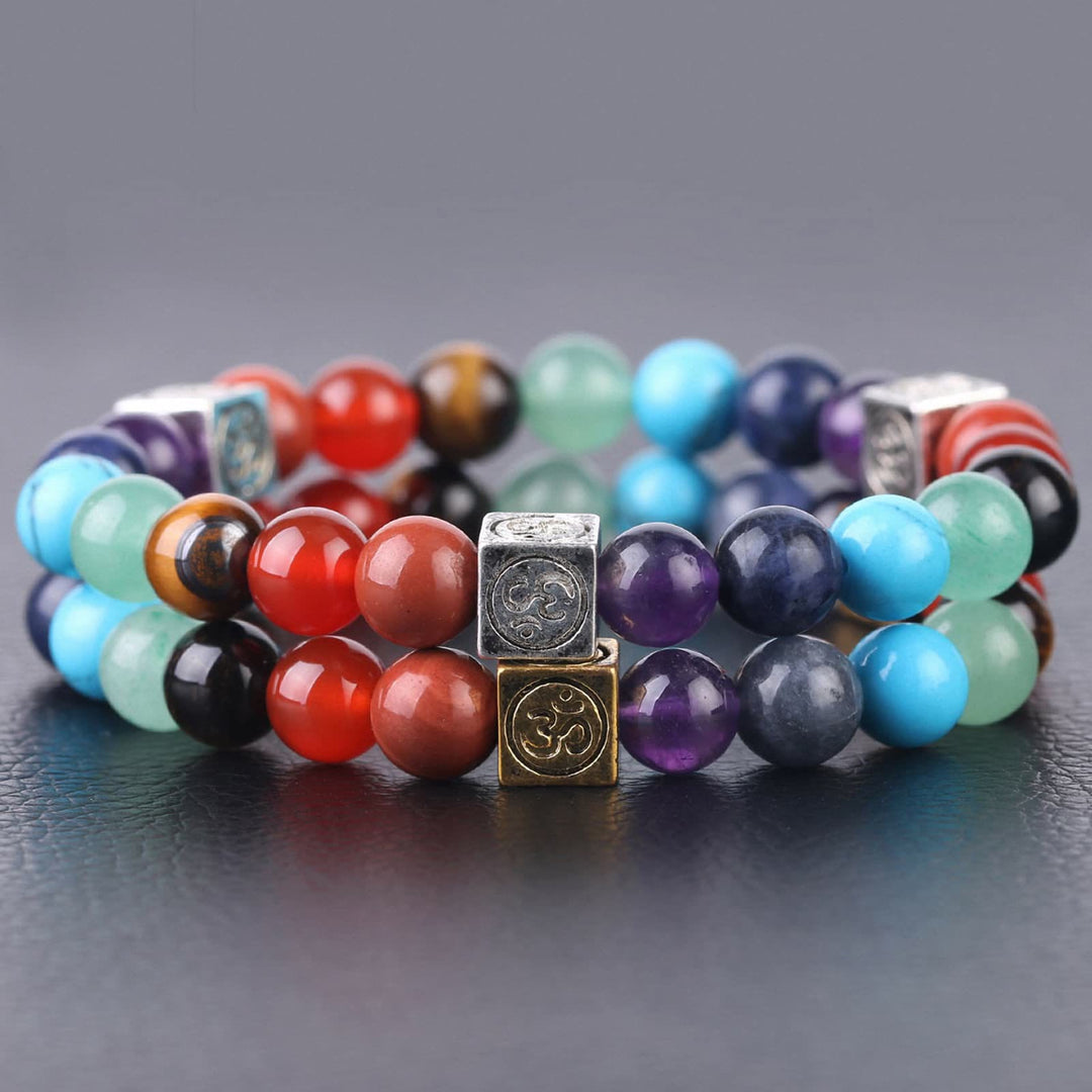 Olivenorma Multicolor Beaded 7 Chakra Yoga Bracelet