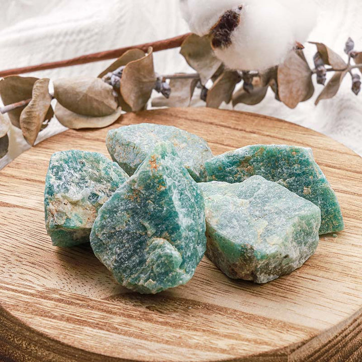 Olivenorma Amazonite Natural Raw Stone Stone