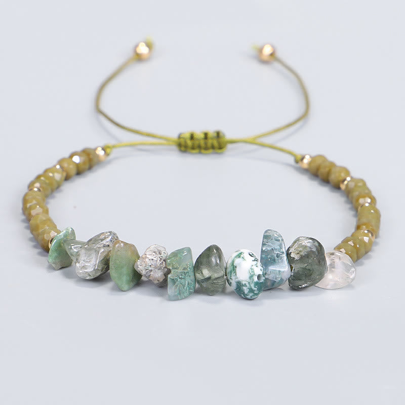 Olivenorma Bohemian Crystal Gravel String Bracelet