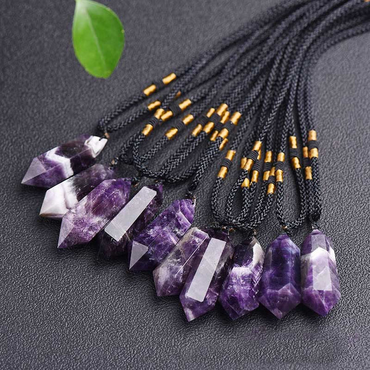Olivenorma Natural Crystal Amethyst Healing Necklace - image 3